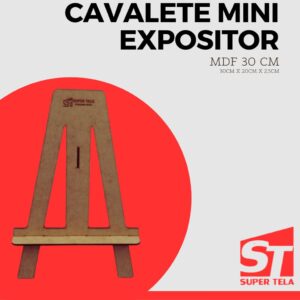 Cavalete Expositor mdf 30 cm-Para Montar