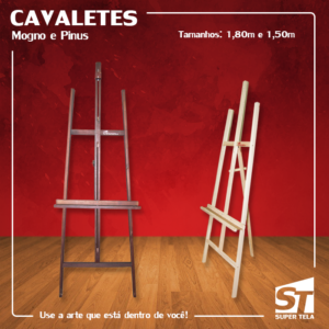 Cavalete de Pintura 1,50 m – Pinus