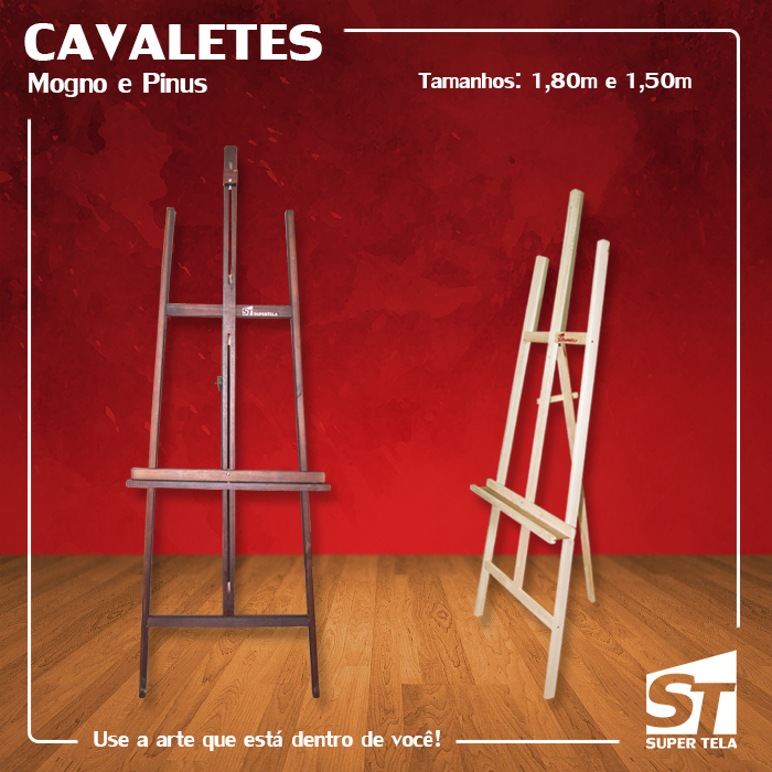 Cavalete de Pintura 1,50 m – Pinus