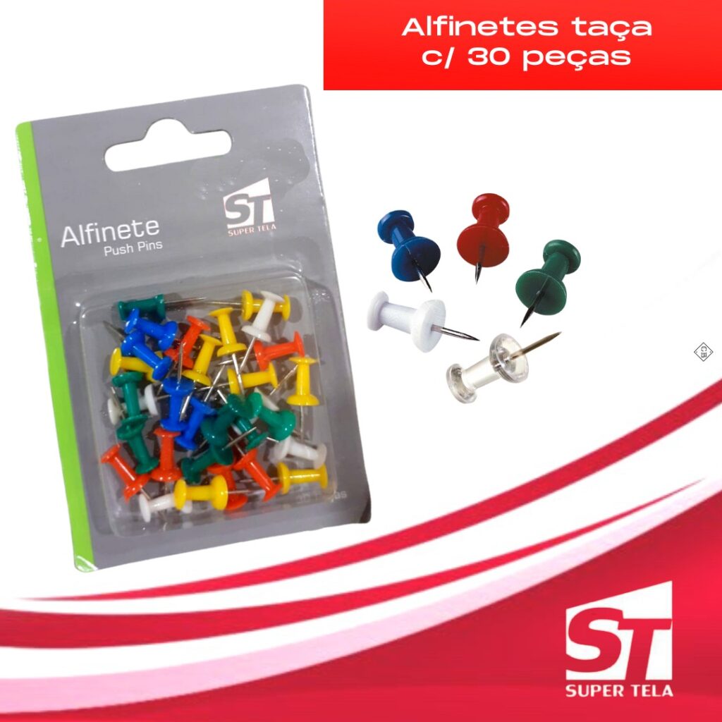 Alfinetes taça c/ 30 peças