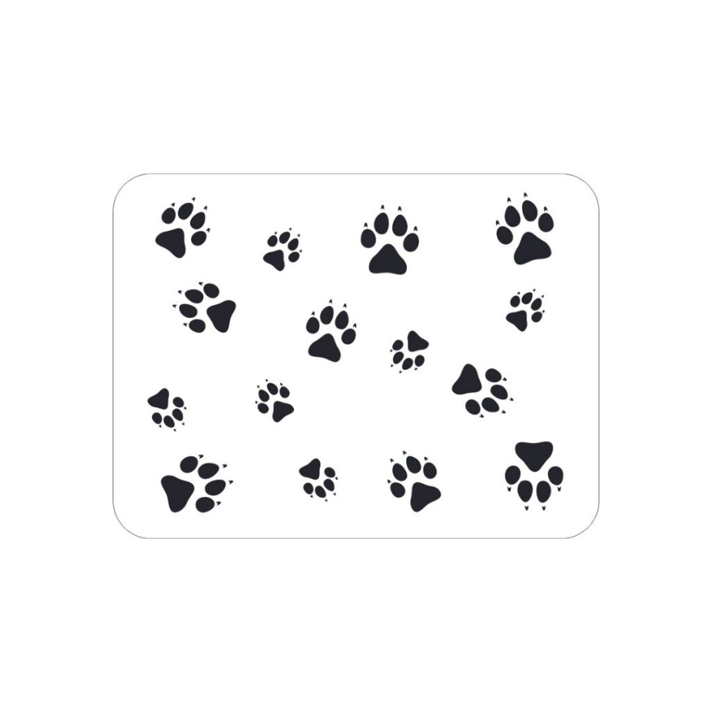Linha Pet -Tapete EVA - Jogo americano, branco patinhas de gato