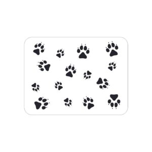 Linha Pet -Tapete EVA – Jogo americano, branco patinhas de gato
