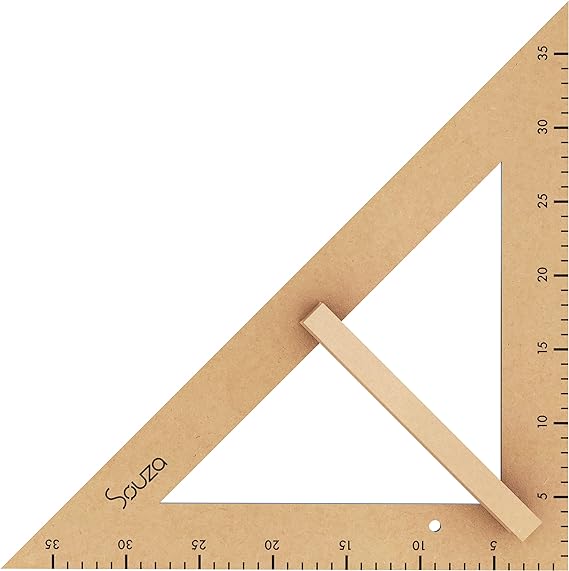 Esquadro 45°- Contém 1 Unidade