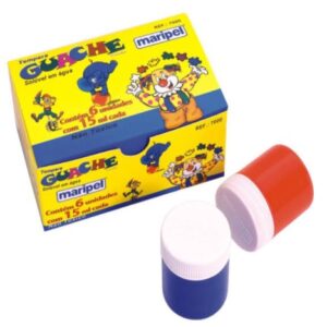 Tinta Guache 15 ml - 6 cores - Maripel