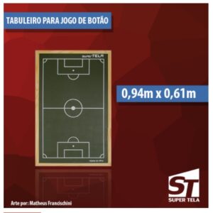 Tabuleiro para Jogo de Botão – 90×60 cm